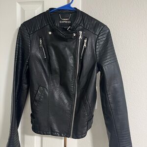 Express Black Textured Jacket